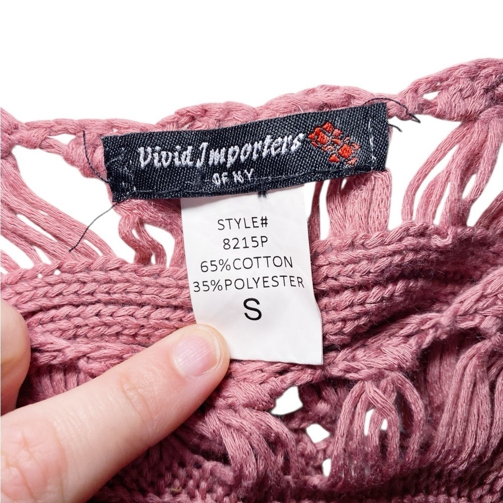 Vivid Importers of NY Vintage Feather and Lace Top - Picture 7 of 12